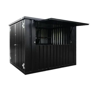 XL zerlegbarer Barbehälter 3 x 2 Meter Schwarz RAL 9005