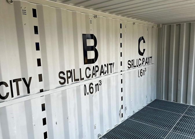 20-Fuß-Seecontainer „Open Side“ mit Auffangwanne – Bild 2