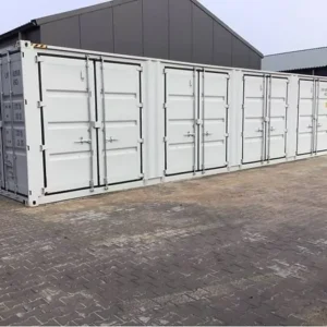 Offener Seitencontainer 40′ HC mit 4 Seitentüren