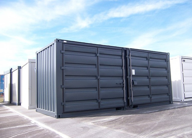 15′-Lagercontainer mit offener Seite