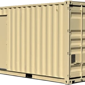 20-Fuß-Container (generalüberholt), kombiniert als Büro- und Lagercontainer
