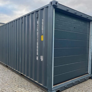20-Fuß-Transportcontainer mit Garagen-Sektionaltoren