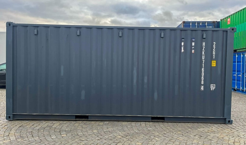20-Fuß-Transportcontainer mit Garagen-Sektionaltoren – Bild 3